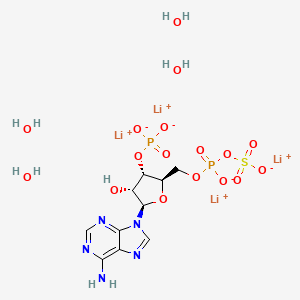 molecular formula C10H13Li4N5O14P2S B1140303 Adenosine 3-phosphate 5-phosphosulfatelithium CAS No. 109434-21-1