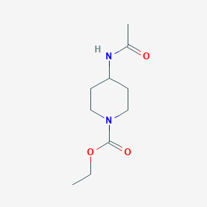 molecular formula C₉H₁₆N₂O₃ B1140307 Ethyl 4-acetamidopiperidine-1-carboxylate CAS No. 208179-77-5