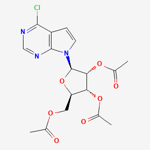 (2R,3R,4R,5R)-2-(Acetoxymethyl)-5-(4-chloro-7H-pyrrolo[2,3-d]pyrimidin-7-yl)tetrahydrofuran-3,4-diyl diacetate