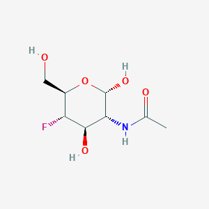 molecular formula C₈H₁₄FNO₅ B1140312 N-((2S,3R,4R,5S,6R)-5-Fluoro-2,4-dihydroxy-6-(hydroxymethyl)tetrahydro-2H-pyran-3-YL)acetamide CAS No. 129728-87-6