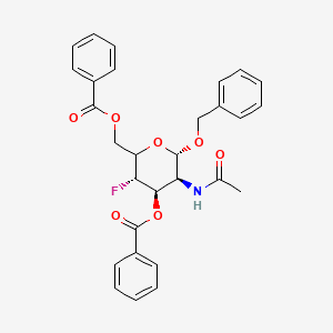 [(3S,4R,5S,6S)-5-acetamido-4-benzoyloxy-3-fluoro-6-phenylmethoxyoxan-2-yl]methyl benzoate