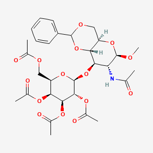 Methyl 2-Acetamido-4,6-O-benzylidene-3-O-(2,3,4,6-tetra-O-acetyl-β-D-galactopyranosyl-2-deoxy-β-D-gl