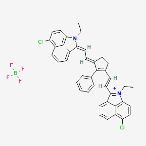 6-Chloro-2-[2-(3-[(6-chloro-1-ethylbenz[c,d,]indole-2[1H]-ylidene)ethylidene]-2-phenyl-1-cyclopenten-1-yl)ethenyl]-1-ethylbenz[c,d]indolium tetrafluoroborate