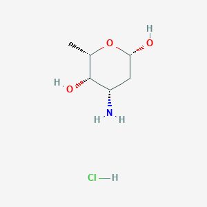 molecular formula C₆H₁₄ClNO₃ B1140325 L-Daunosamine, Hydrochloride CAS No. 105497-63-0