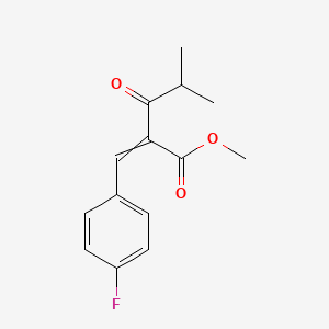 molecular formula C₁₄H₁₅FO₃ B1140327 Methyl 2-[(4-fluorophenyl)methylidene]-4-methyl-3-oxopentanoate CAS No. 122549-26-2