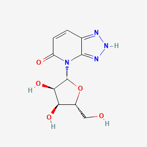 4-(b-D-Ribofuranosyl)-vic-triazolo[4,5-b]pyridin-5-one