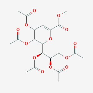 molecular formula C₂₀H₂₆O₁₃ B1140368 methyl 3,4-diacetyloxy-2-[(1R,2R)-1,2,3-triacetyloxypropyl]-3,4-dihydro-2H-pyran-6-carboxylate CAS No. 136737-07-0