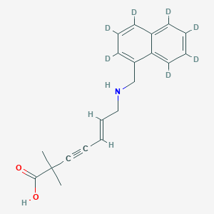 molecular formula C20H21NO2 B1140389 N-Desmethylcarboxy Terbinafine-d7 