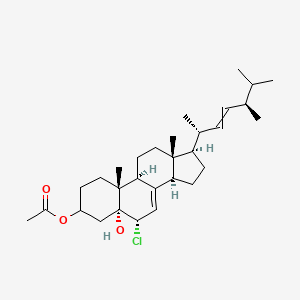 3beta-Acetoxy-6alpha-chloroergosta-7,22-dien-5alpha-ol
