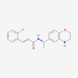 (E)-3-(2-Fluorophenyl)-N-((S)-1-(3,4-dihydro-2H-benzo[1,4]oxazin-6-YL)-ethyl]acrylamide