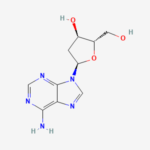 molecular formula C₁₀H₁₃N₅O₃ B1140409 (2S,3R,5R)-5-(6-Amino-9H-purin-9-yl)-2-(hydroxymethyl)tetrahydrofuran-3-ol CAS No. 14365-45-8