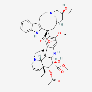 molecular formula C₄₅H₅₆N₄O₉ B1140417 N-Desmethyl Vinblastine CAS No. 18172-50-4