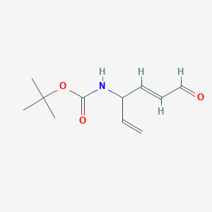 molecular formula C11H17NO3 B1140418 tert-butyl N-[(4E)-6-oxohexa-1,4-dien-3-yl]carbamate CAS No. 102420-39-3