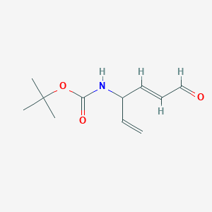 molecular formula C11H17NO3 B1140418 4-((Tert-butyloxycarbonyl)-amino)-2,5-hexadien-1-al CAS No. 102420-39-3