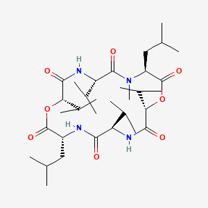 molecular formula C33H58N4O8 B1140419 Sporidesmolide I CAS No. 2900-38-1
