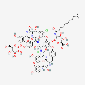 molecular formula C83H88Cl2N8O29 (for C1) B1140423 Parvodicin CAS No. 187888-13-7