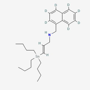 molecular formula C₂₆H₃₄D₇NSn B1140429 N-(E)-3-Tributyltinallyl-1-naphthalene-d7-methylamine CAS No. 1310383-84-6