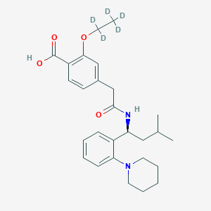 molecular formula C27H36N2O4 B1140431 Repaglinide-ethyl-d5 CAS No. 1217709-85-7