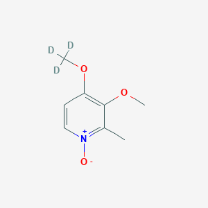 molecular formula C₈H₈D₃NO₃ B1140433 3,4-Dimethoxy-2-methylpyridine N-Oxide-d3 CAS No. 922727-41-1