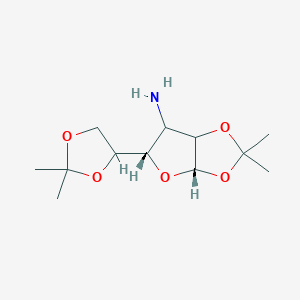 molecular formula C₁₂H₂₁NO₅ B1140437 3-Amino-3-deoxy-1,2:5,6-di-O-isopropylidene-alpha-D-glucofuranose CAS No. 24384-84-7