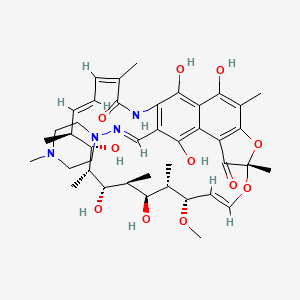 molecular formula C₄₁H₅₆N₄O₁₁ B1140450 去乙酰利福平 CAS No. 16783-99-6