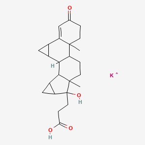 molecular formula C₂₄H₃₁KO₄ B1140452 Drospirenone Acid Potassium Salt CAS No. 90704-90-8