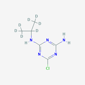 molecular formula C₆H₃D₇ClN₅ B1140463 Desethylatrazine-d7 CAS No. 1216649-31-8