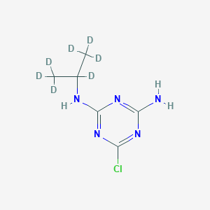 molecular formula C₆H₃D₇ClN₅ B1140463 2-氨基-4-(异丙基-d7-氨基)-6-氯-三嗪 CAS No. 1216649-31-8