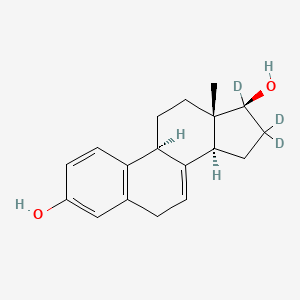 molecular formula C₁₈H₁₉D₃O₂ B1140467 17beta-Dihydro Equilin-16,16,17-d3 CAS No. 350820-03-0