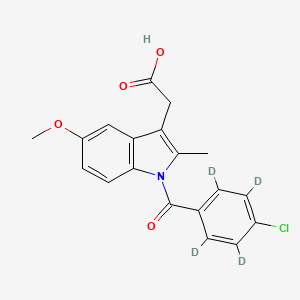 molecular formula C₁₉H₁₂D₄ClNO₄ B1140470 Indomethacin-d4 CAS No. 87377-08-0