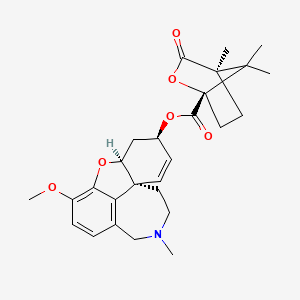 molecular formula C27H33NO6 B1140476 (-)-Galanthaminyl (-)-Camphanate CAS No. 1025881-27-9