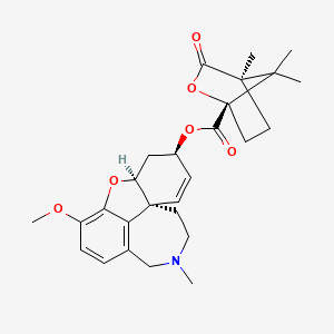molecular formula C₂₇H₃₃NO₆ B1140476 (-)-Galanthaminyl (-)-Camphanate CAS No. 1025881-27-9
