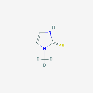 molecular formula C4H6N2S B1140477 Methimazole-d3 CAS No. 1160932-07-9