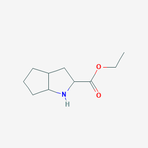 molecular formula C11H19NO2 B1140481 Ethyl2-azabicyclo[3,3,1]octanyl-3-formicacid CAS No. 104069-55-8