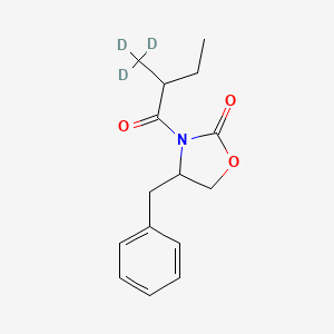 B1140486 N-[2-(S)-Methyl-d3-butyryl]-4-(S)-phenylmethyl-2-oxazolidinone CAS No. 1073232-99-1