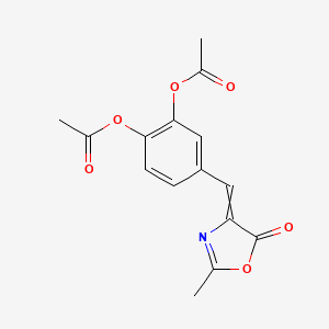 4-(3,4-DIACETOXYBENZAL)-2-METHYL-5-OXAZOLONE