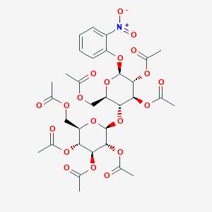 molecular formula C₃₂H₃₉NO₂₀ B1140491 2-Nitrophenyl beta-d-cellobioside heptaacetate CAS No. 70867-22-0