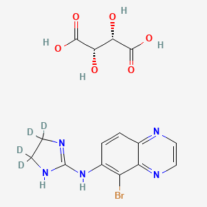 molecular formula C₁₅H₁₂D₄BrN₅O₆ B1140495 Brimonidine-d4 D-Tartrate CAS No. 1316758-27-6