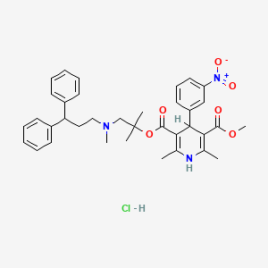 molecular formula C36H41N3O6.ClH B1140496 Lercanidipine hydrochloride CAS No. 100427-27-8