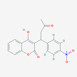 molecular formula C₁₉H₁₁D₄NO₆ B1140498 Acenocoumarol-d5 CAS No. 1185071-64-0