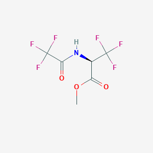 molecular formula C6H5F6NO3 B1140502 Methyl 3,3,3-trifluoro-n-(trifluoroacetyl)alaninate CAS No. 103972-70-9