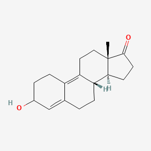 B1140504 (8S,13S,14S)-3-hydroxy-13-methyl-2,3,6,7,8,11,12,14,15,16-decahydro-1H-cyclopenta[a]phenanthren-17-one CAS No. 19671-53-5