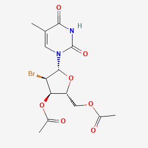 molecular formula C14H17BrN2O7 B1140505 2'-Bromo-2'-deoxy-5-methyluridine 3',5'-diacetate CAS No. 110483-43-7