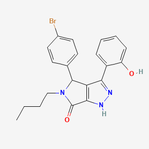 molecular formula C21H20BrN3O2 B11405098 4-(4-bromophenyl)-5-butyl-3-(2-hydroxyphenyl)-4,5-dihydropyrrolo[3,4-c]pyrazol-6(1H)-one 