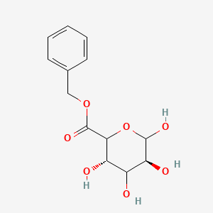 molecular formula C₁₃H₁₆O₇ B1140512 Benzyl D-Glucuronate CAS No. 135970-30-8