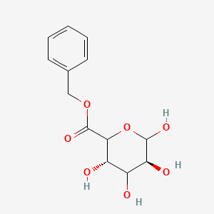 molecular formula C₁₃H₁₆O₇ B1140512 Benzyl (3S,5S)-3,4,5,6-tetrahydroxyoxane-2-carboxylate CAS No. 135970-30-8