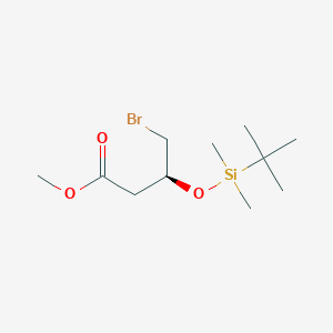 molecular formula C11H23BrO3Si B1140518 Methyl (S)-(-)-4-Bromo-3-Tert-Butyldimethylsilyloxybutanoate CAS No. 101703-35-9