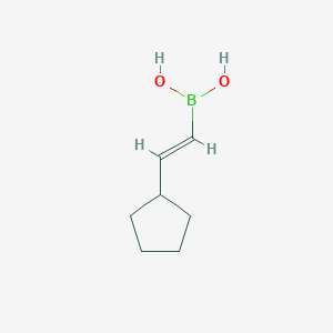 molecular formula C7H13BO2 B1140527 (E)-(2-Cyclopentylethenyl)boronic acid CAS No. 161282-93-5