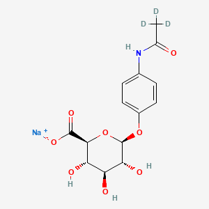 Sodium;(2S,3S,4S,5R,6S)-3,4,5-trihydroxy-6-[4-[(2,2,2-trideuterioacetyl)amino]phenoxy]oxane-2-carboxylate