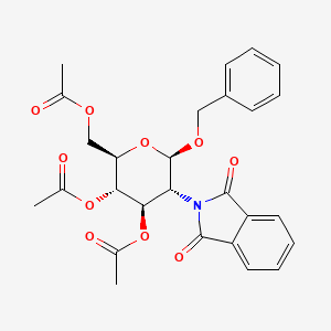 [(2R,3S,4R,5R,6R)-3,4-diacetyloxy-5-(1,3-dioxoisoindol-2-yl)-6-phenylmethoxyoxan-2-yl]methyl acetate